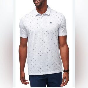TravisMathew Sun Dip golf polo shirt in white. SIZE 2XL NWOT
